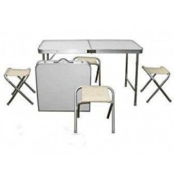 Складной стол со стульями 